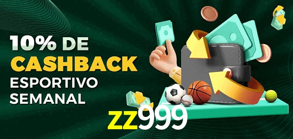 10% de bônus de cashback na zz999